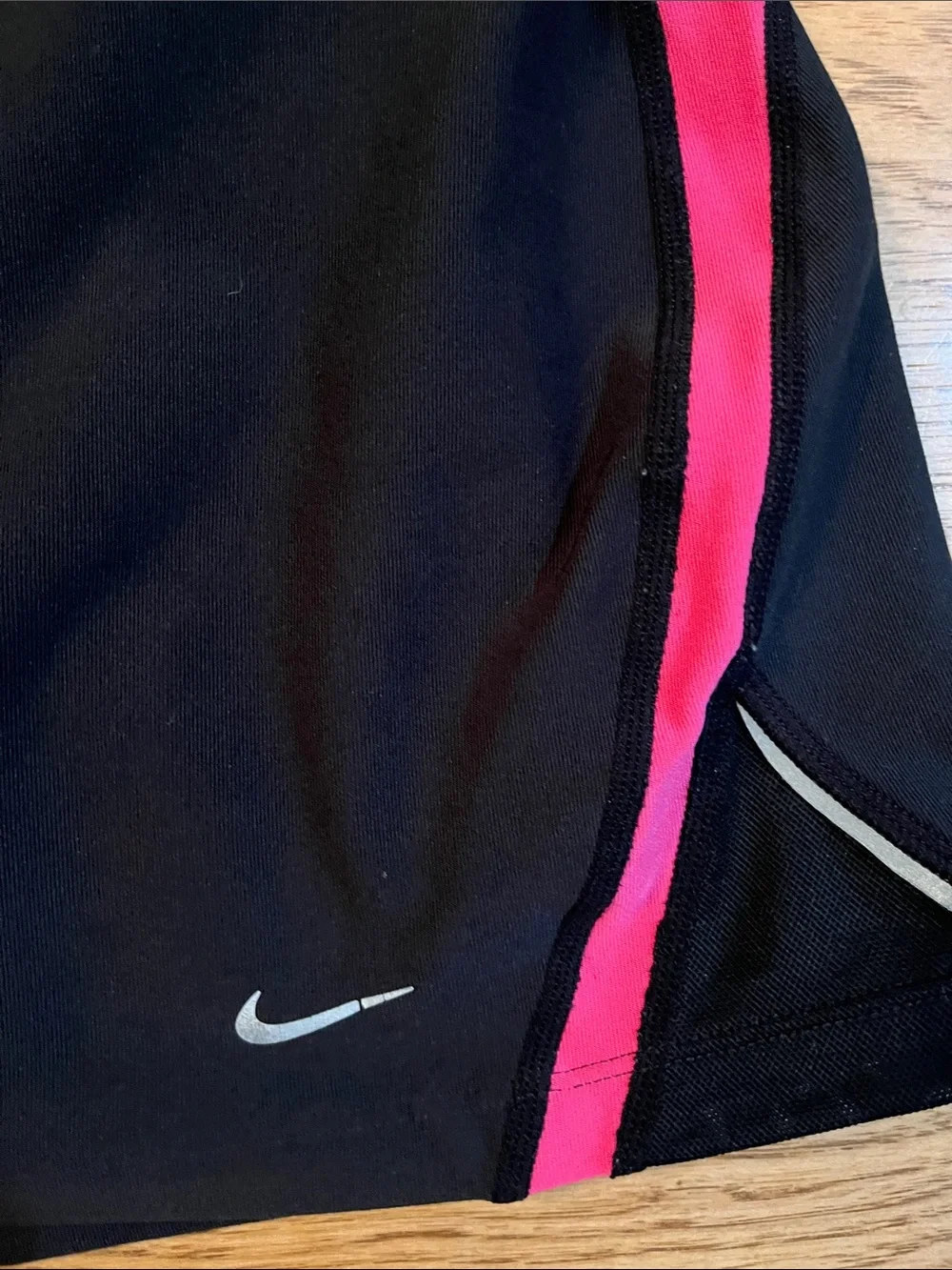 Nike Fit Dry Black Skort with Pink Side Panels